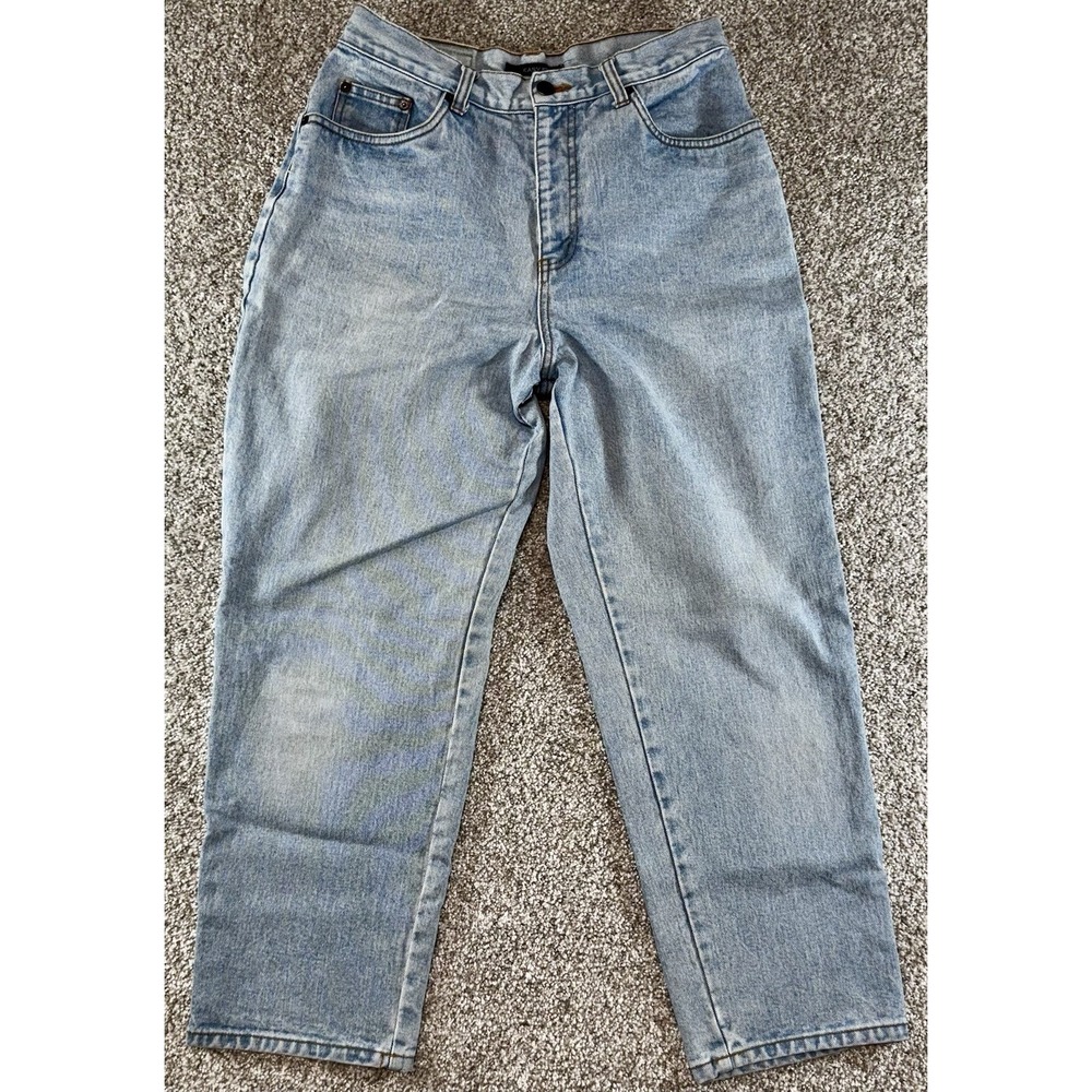 Vintage 90s Bill Blass Mom Jeans Womens 10 Petite Easy Fit Relaxed 27" High Rise